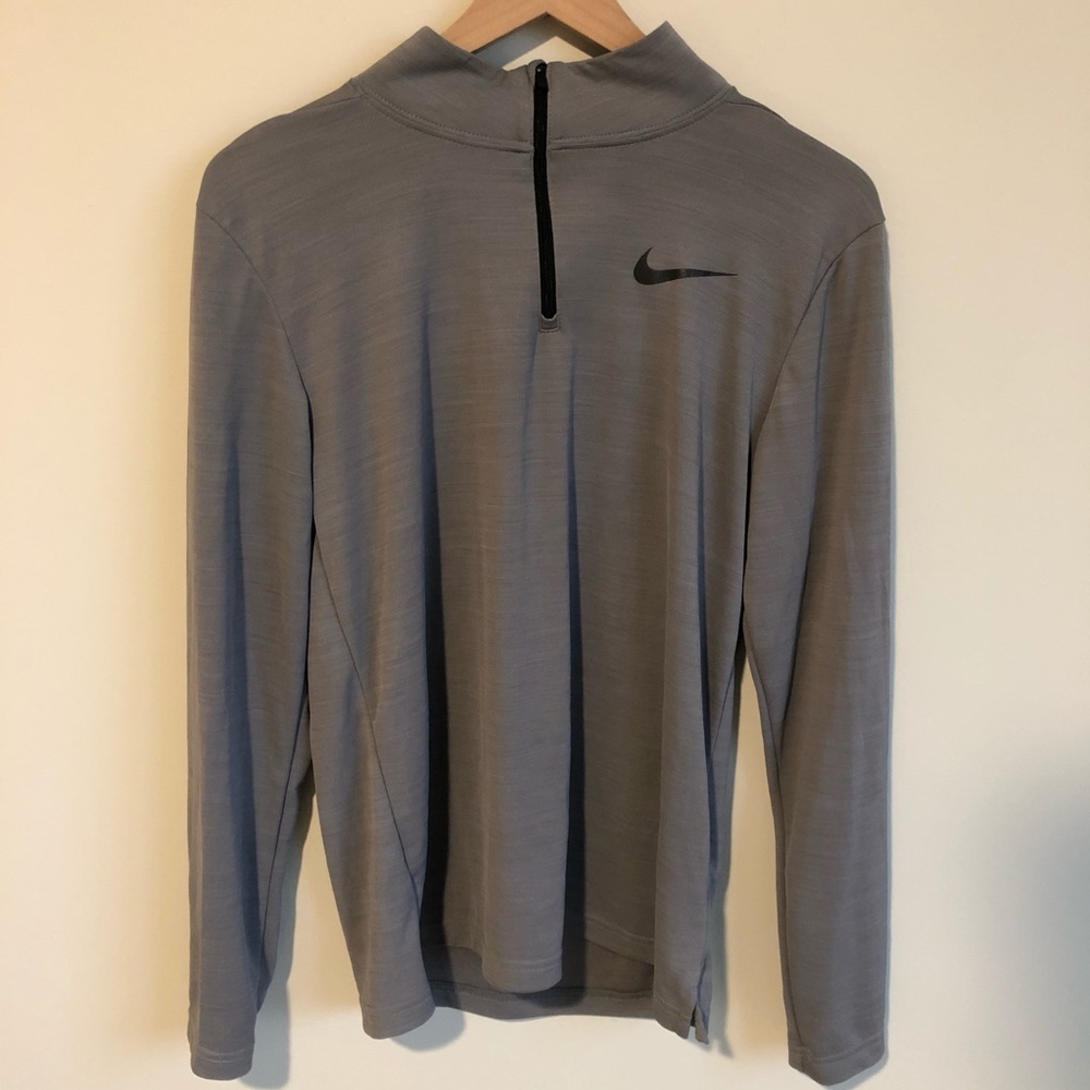 Nike Gray 1/4 Zip - Small